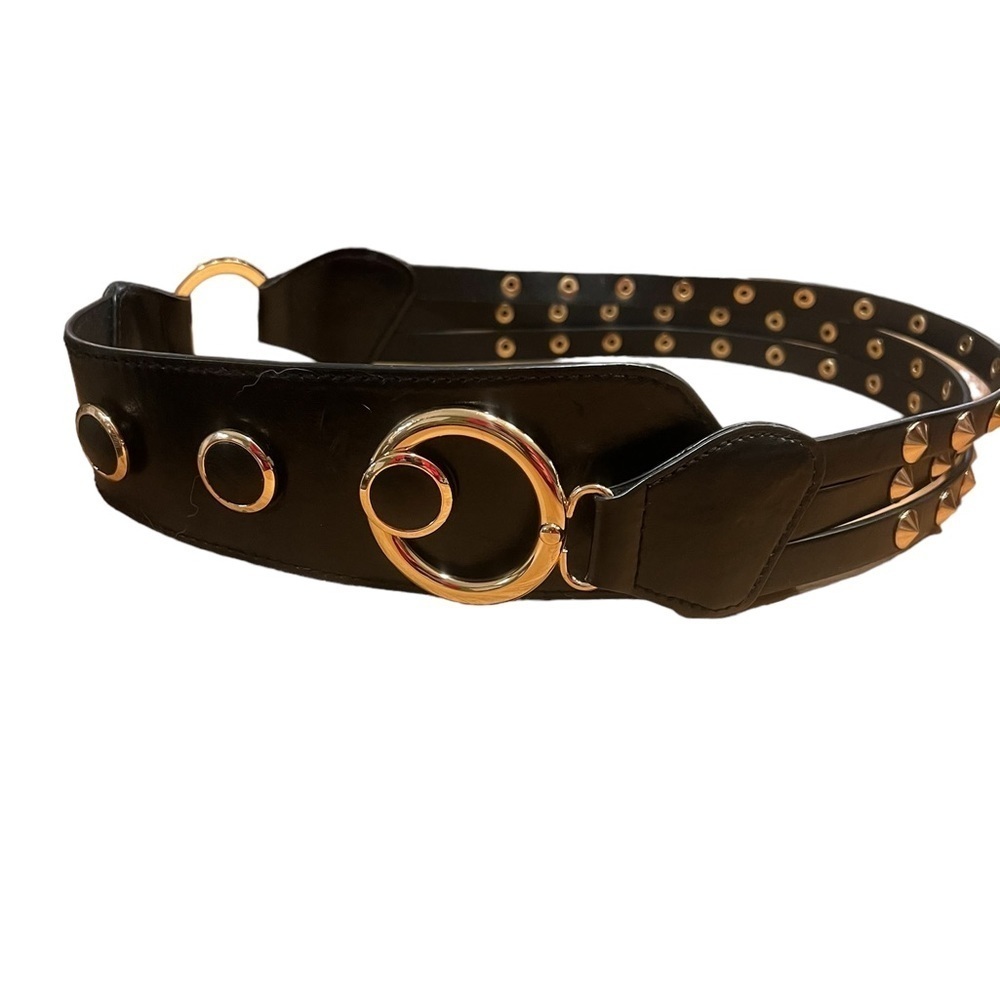 Black Dog Collar Belt Women’s 37 Inches Long​​​​​